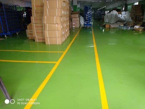 Warehouse — Epoxy with line marking
